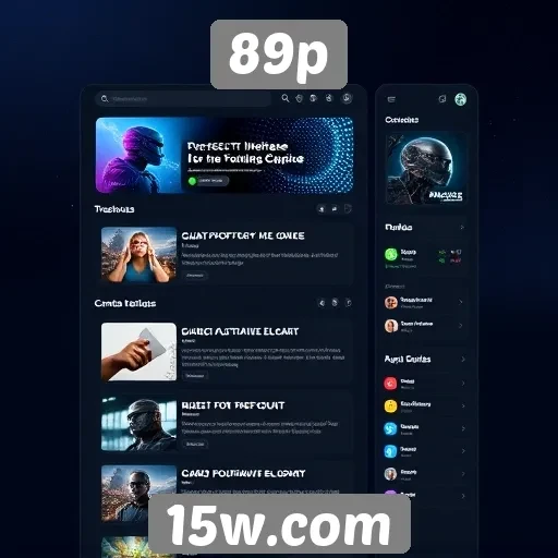 Explorando a interface do usuário do site 89p